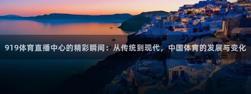 919体育直播中心的精彩瞬间：从传统到现代，中国体育的发展与变化